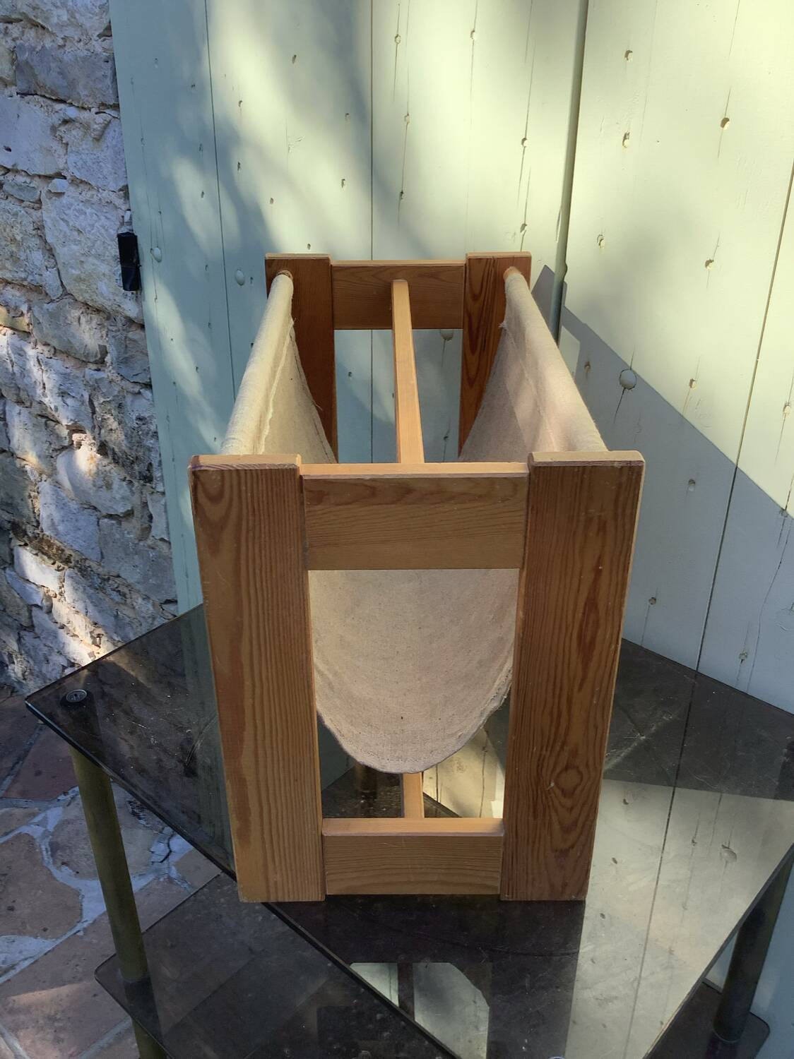 Scandinavian minimalist magazine rack