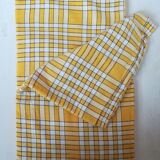 Vintage gingham tablecloth