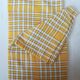 Vintage gingham tablecloth