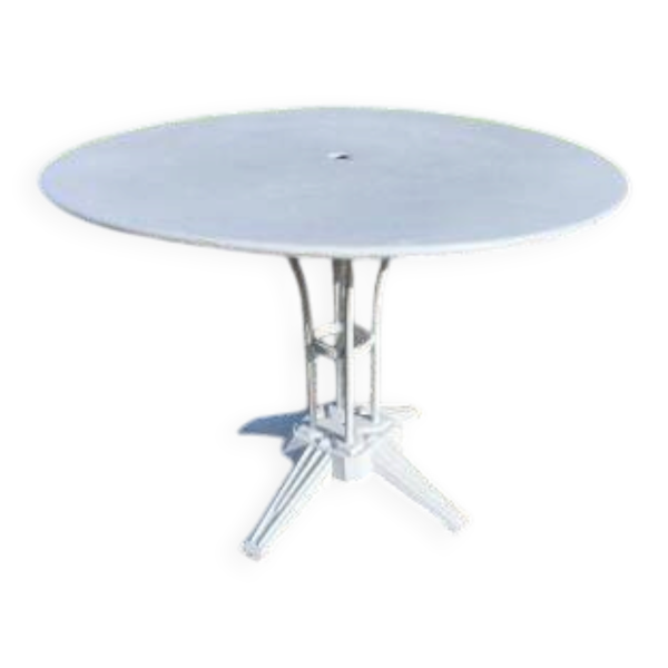 Table de jardin en fonte plateau fer