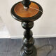 2 solid wooden lampposts