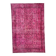 Turkish rug pink 300x200 cm, vintage overdyed tribal wool carpet large 2511