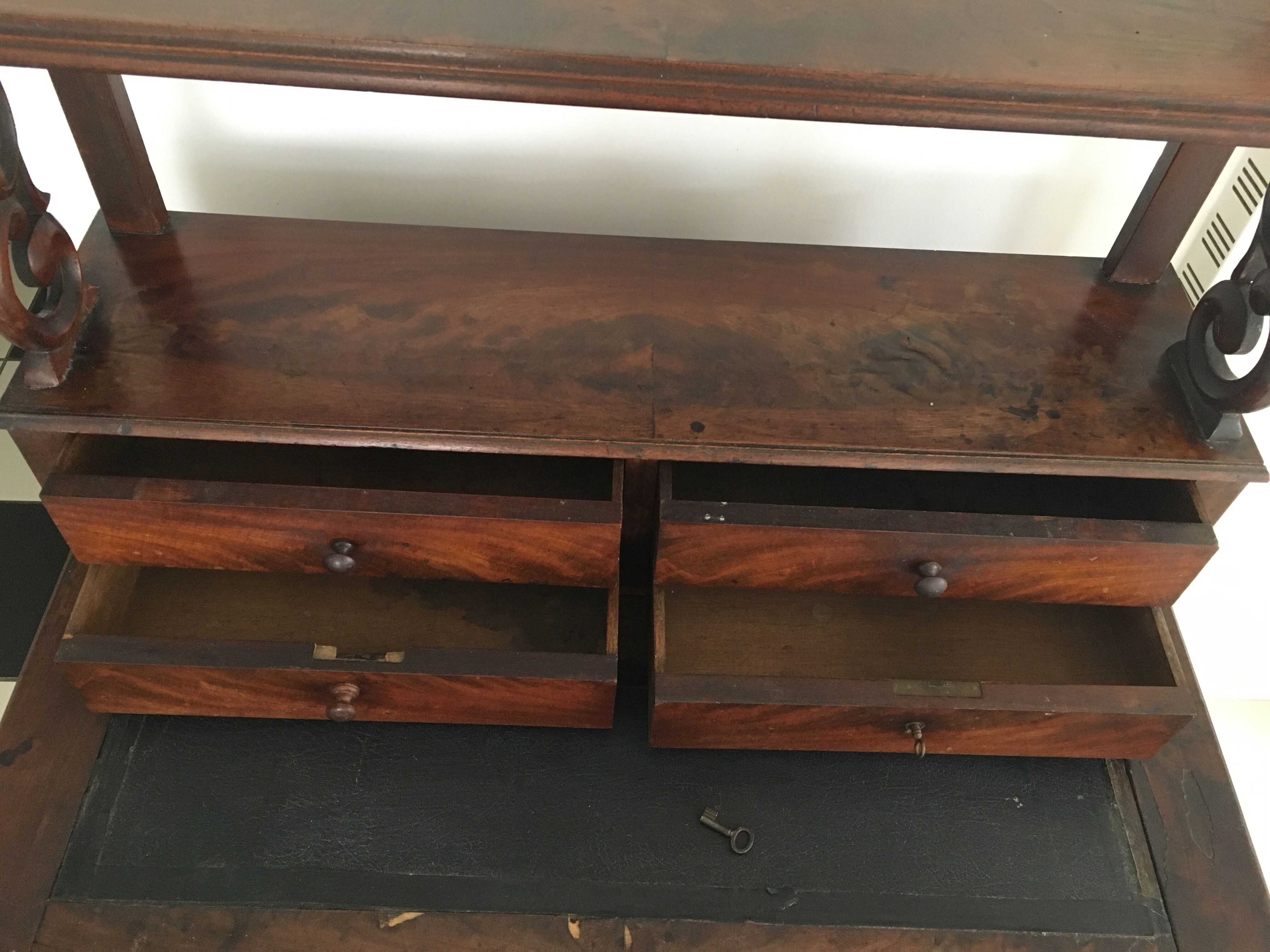 Wooden secretary office
