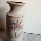Large vase in fatty lava signed SCHEURICH