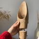 Old wooden shoe trees shapes vintage shoes