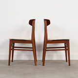 Set of two teak chairs, Danish design, 1960s, production: Denmark