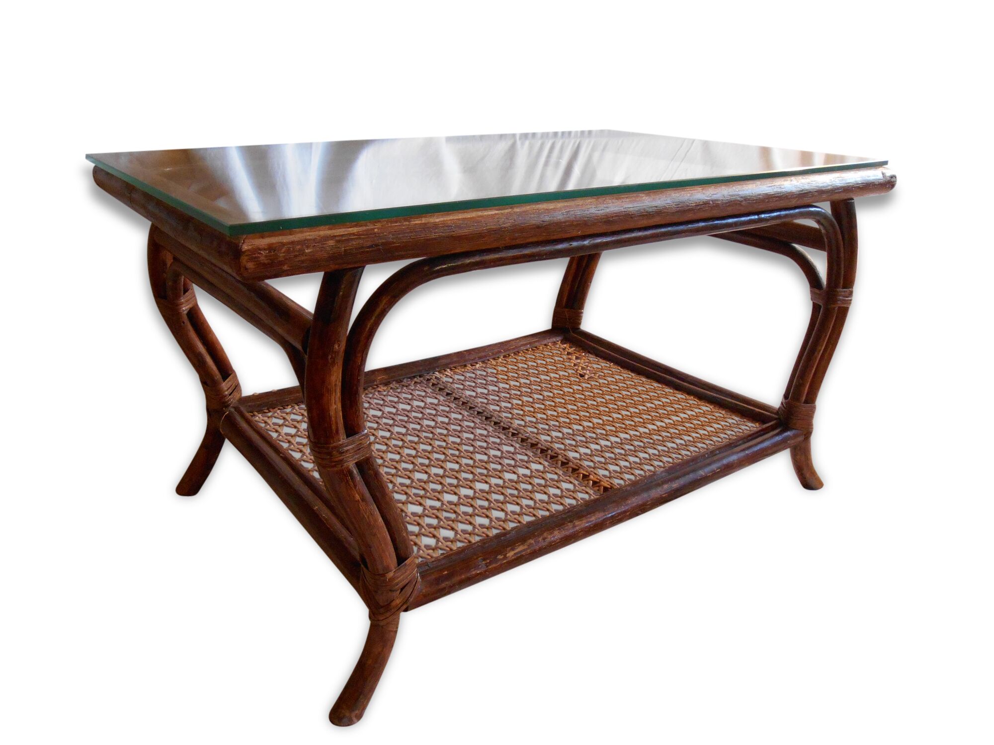 Rattan coffee table