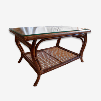 Rattan coffee table