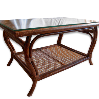 Rattan coffee table