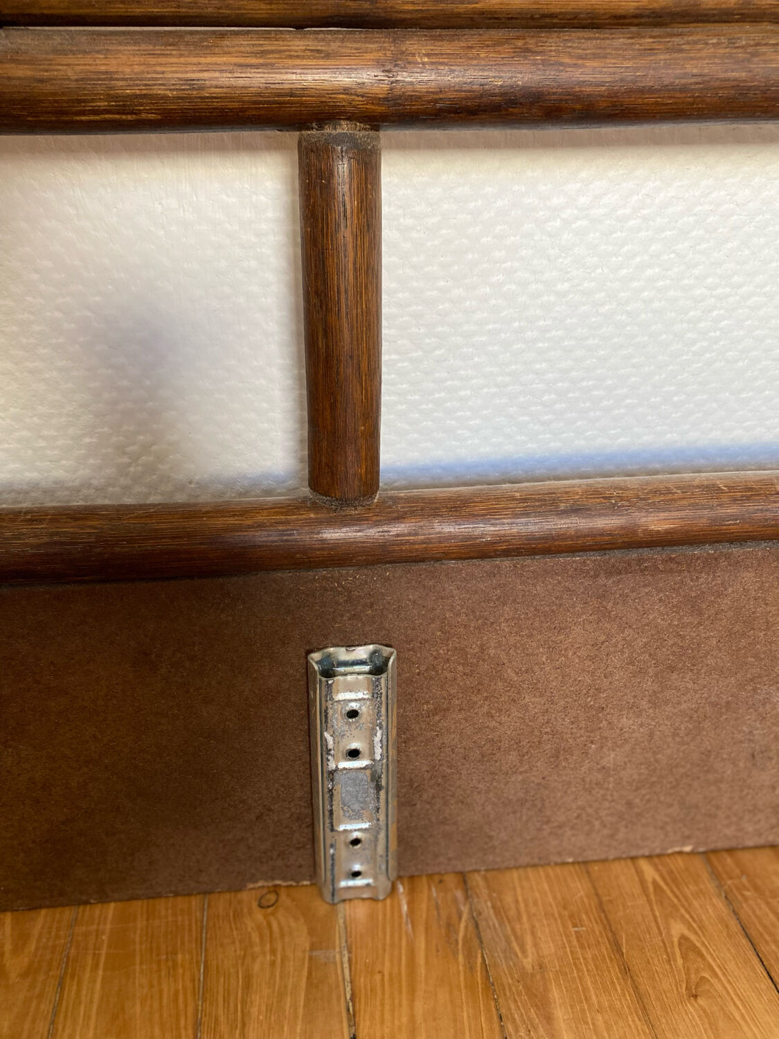 Rattan flower headboard