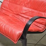 Vintage design sofa from the 80s/90s in leather