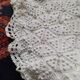 White crochet bed cover