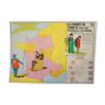 School poster history /geographic under Louis XI front, the war of 100 years verso