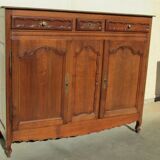 Very large manor sideboard, late 19th century, solid oak