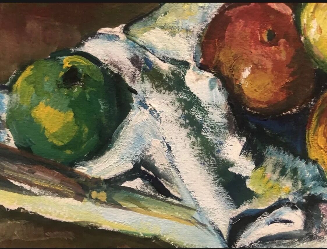 Tableau peinture ancienne nature morte XXe