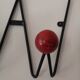 black metal wall coat rack Roger Feraud, 1960 - 1970