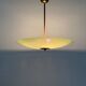 Art Deco ceiling light in green glass, 1940s, Germany