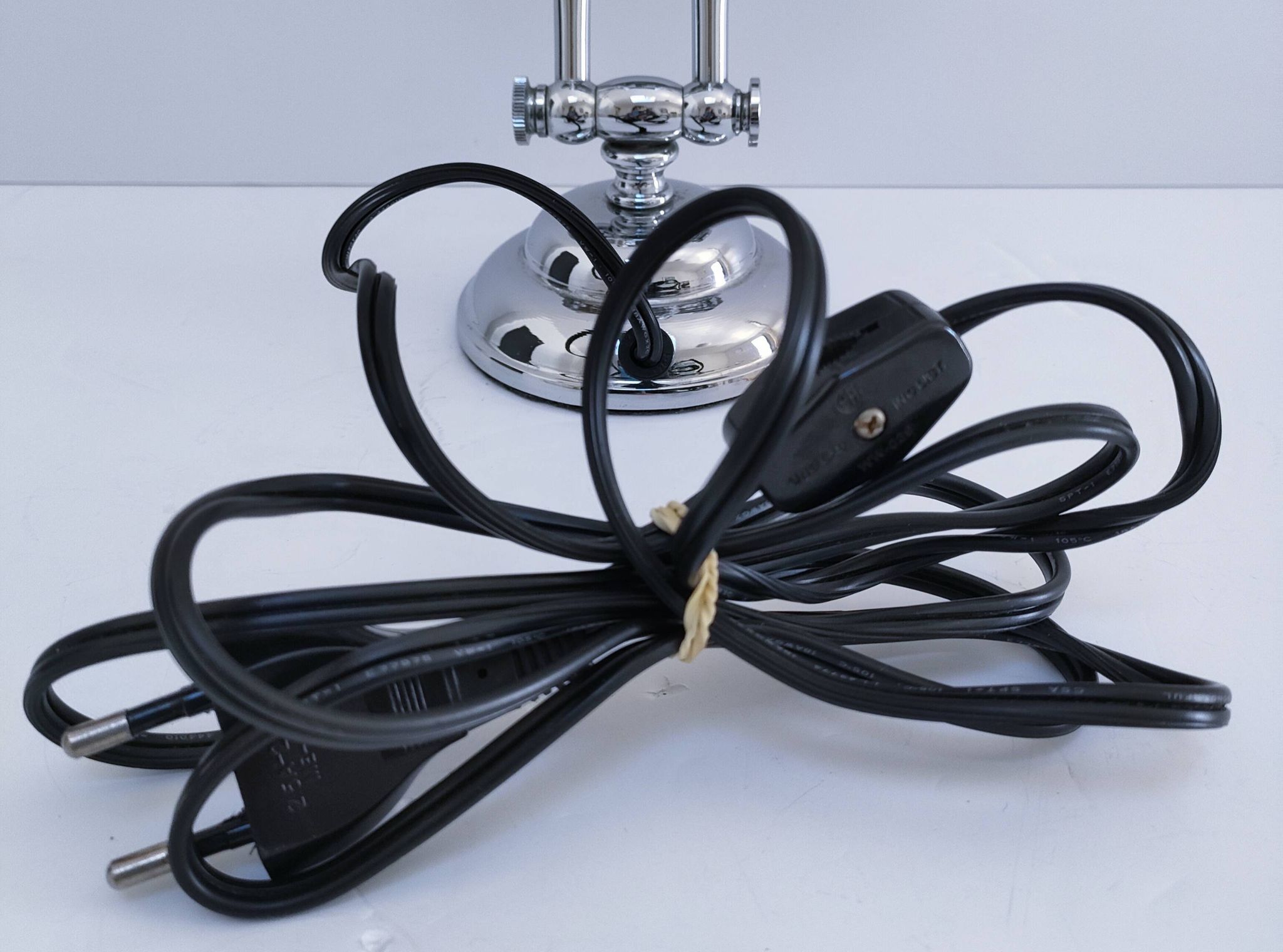 Vintage articulated chrome lamp