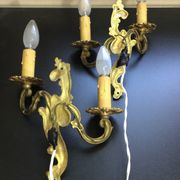 Paire d'appliques en bronze style Louis XV