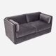 Sofa HAGA grey velour, Scandinavian design