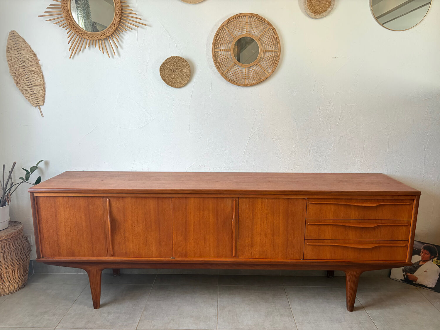 Scandinavian teak sideboard