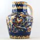 Ancien pichet/broc faïence de gien, renaissance, french ceramic/limoges/putti