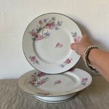 Porcelain cake plates on foot