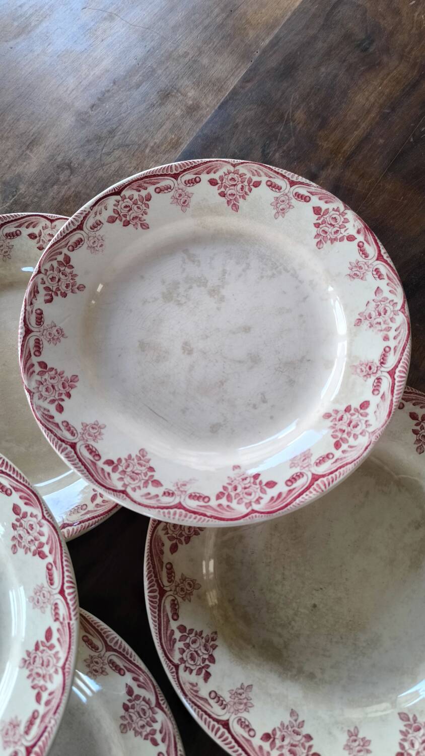 Set of 8 Hbcm ironstone plates