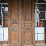 Double oak front door