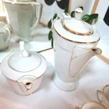 Service à café porcelaine Art déco