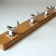 Solid wooden coat door, coat rack with 4 hooks