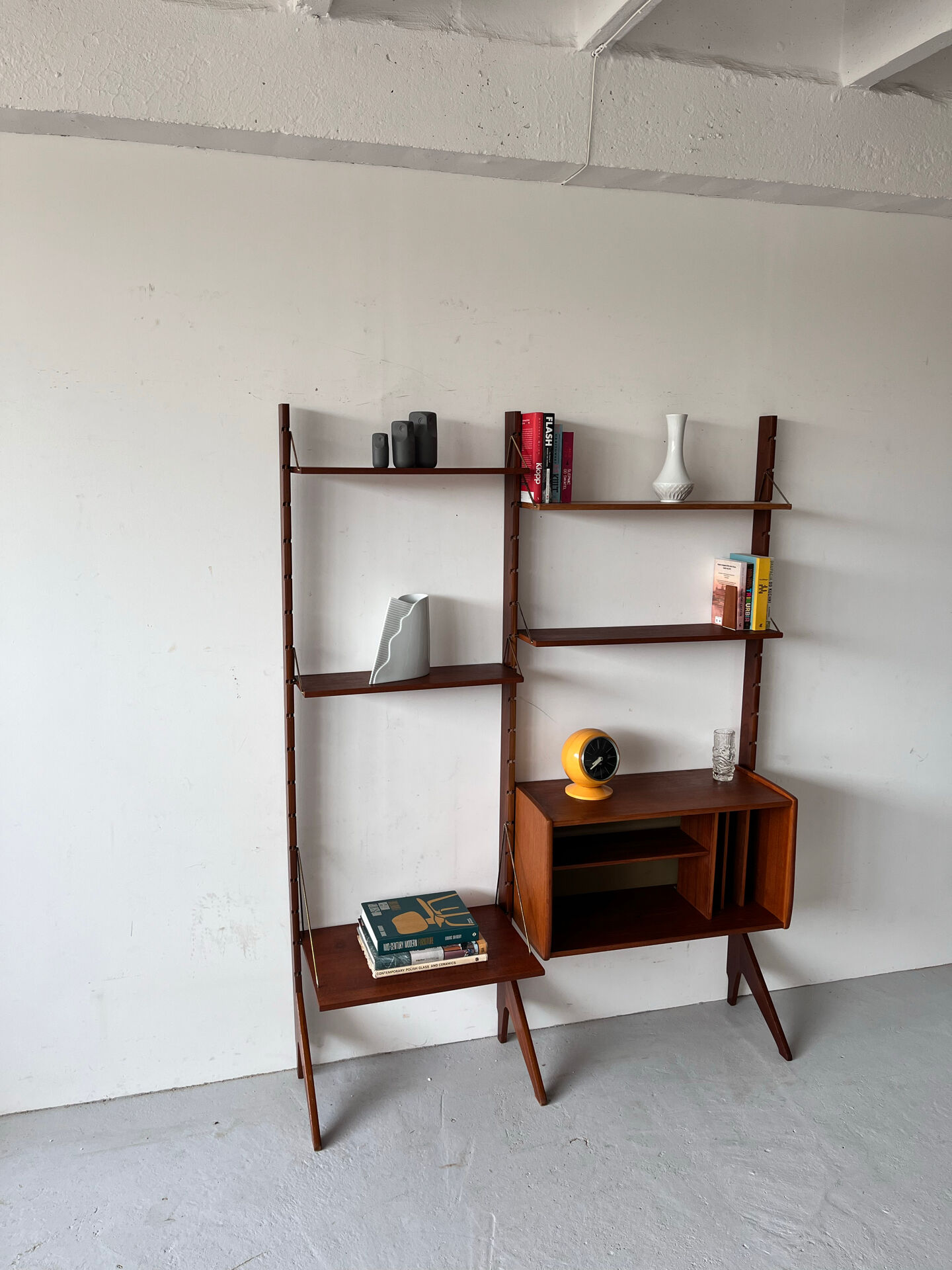 Scandinavian Bookcase, John Texmon, Mid century, Norway