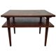 Vintage square coffee table in teak veneer, 1960s design