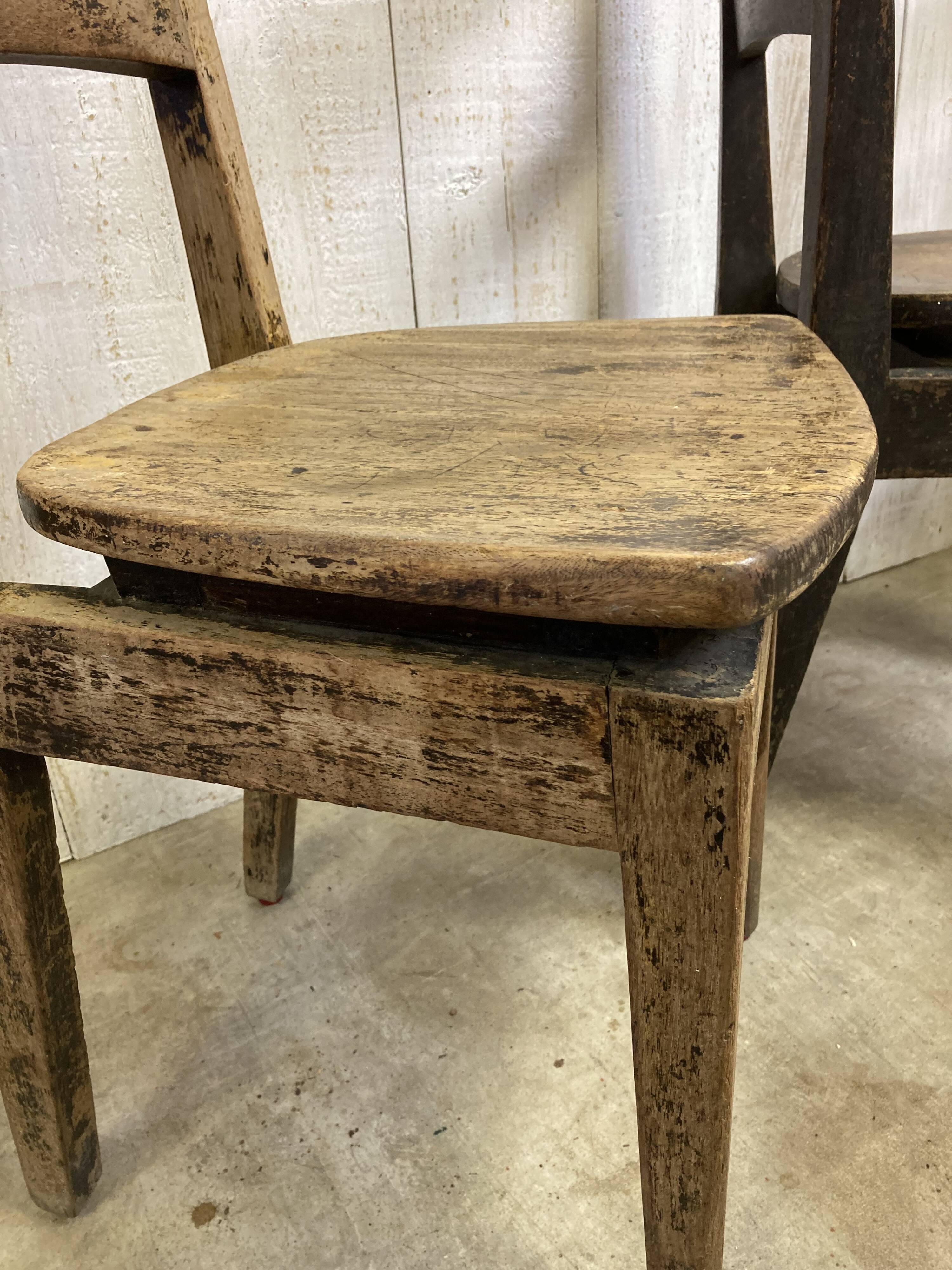 Series of 3 "taberna" chairs