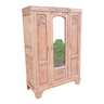 Armoire art déco 3 portes noyer bois brut