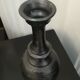 Vase of black enamelled terracotta, signed Jean Marais