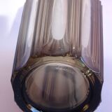 Brown glass vase