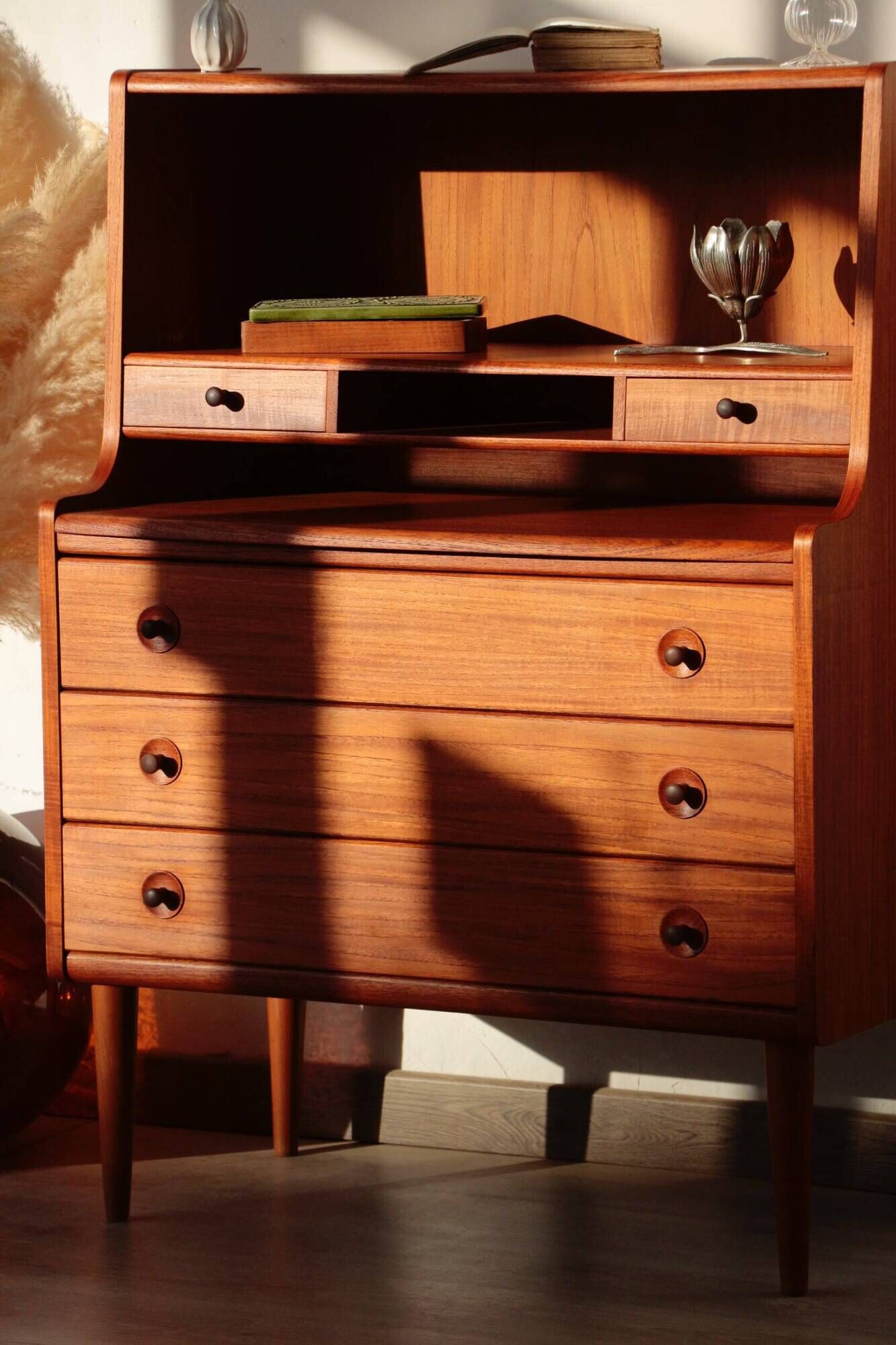 Secrétaire scandinave en teck - MSE Mobler 1960