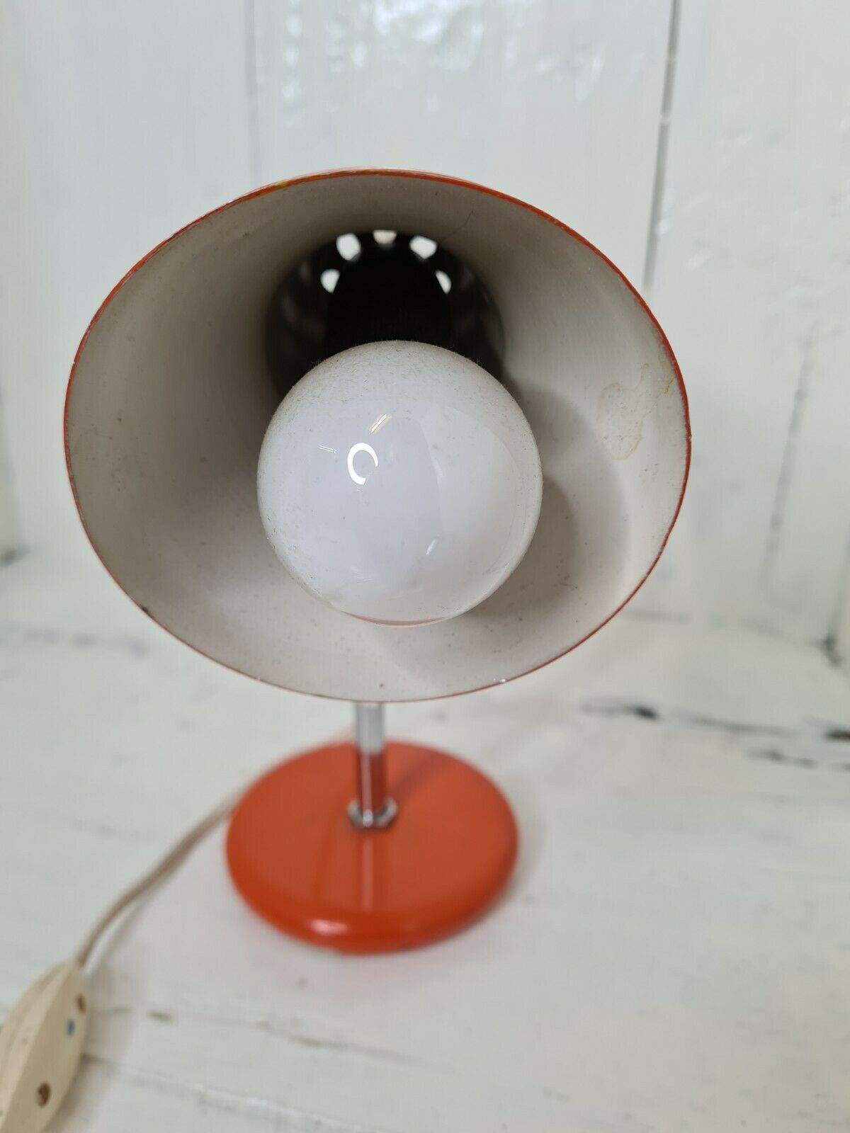 Vintage orange table lamp