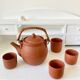 Terracotta tea and rattan teapot 4 cups