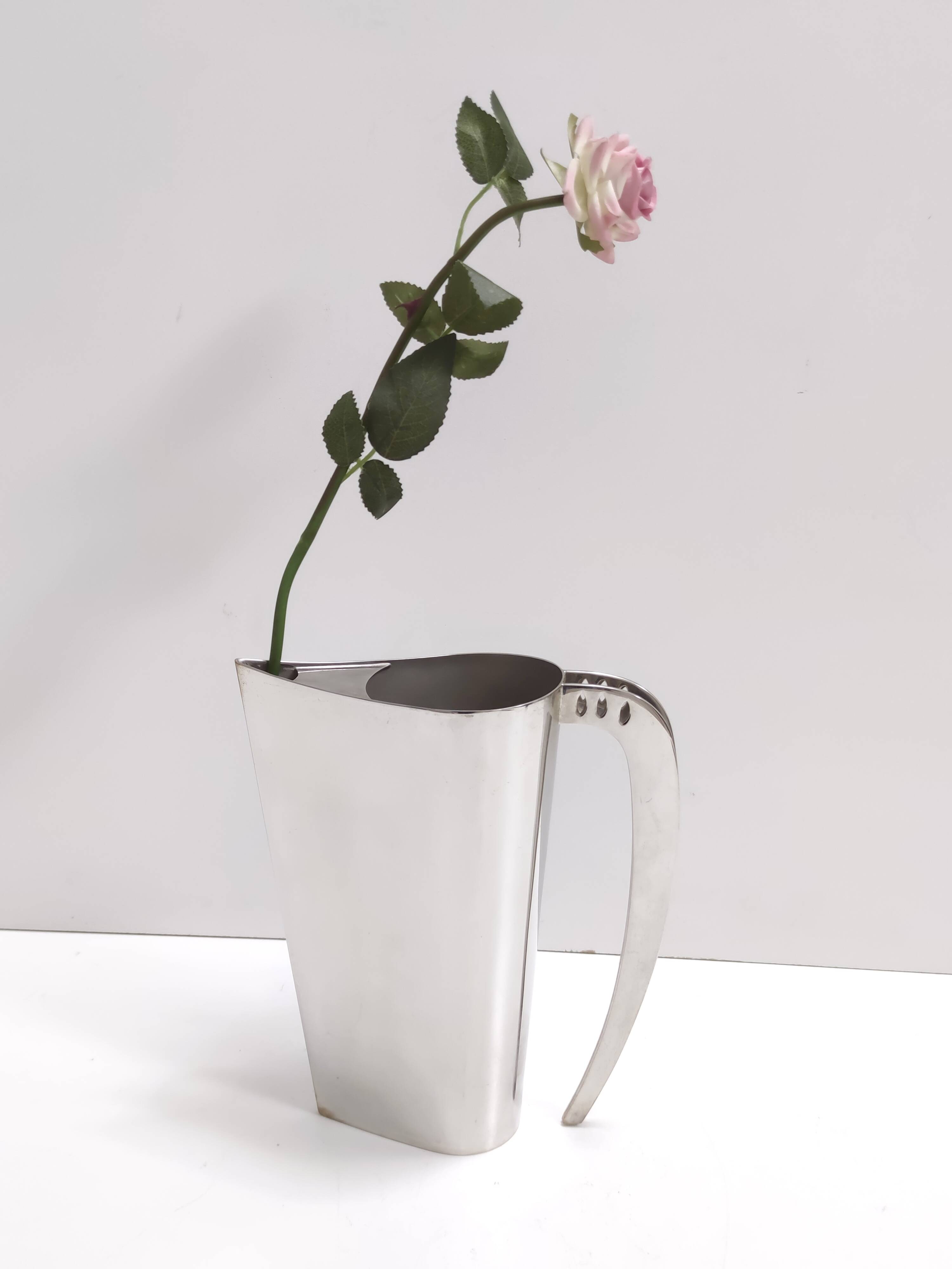 Silver Plated Brass Jug "Kanye"by Lino Sabattini, Italy, 1978 - 1981