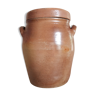 Old terracotta pot with lid
