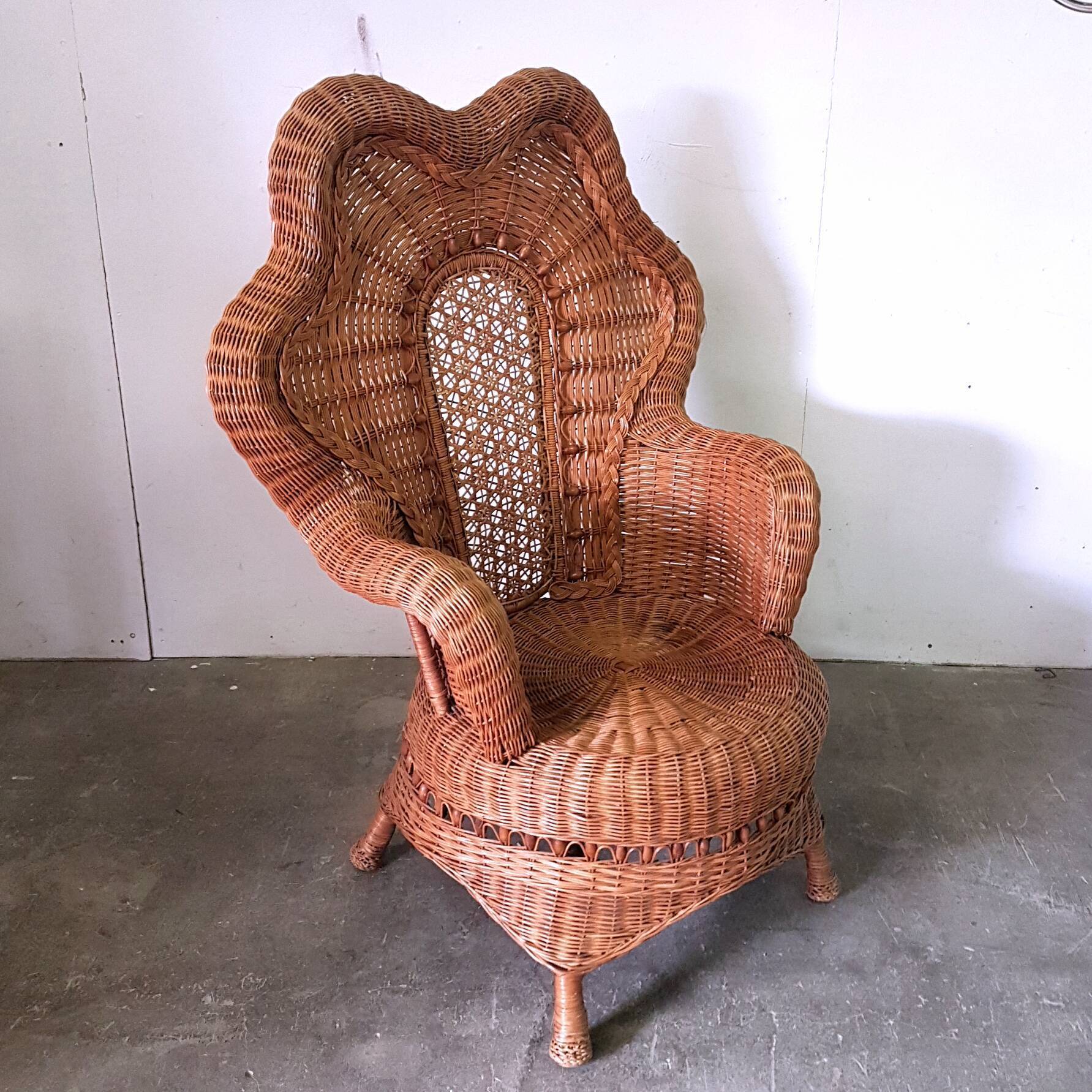 Bohemian rattan chair