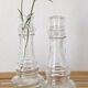 Pair of glass soliflores