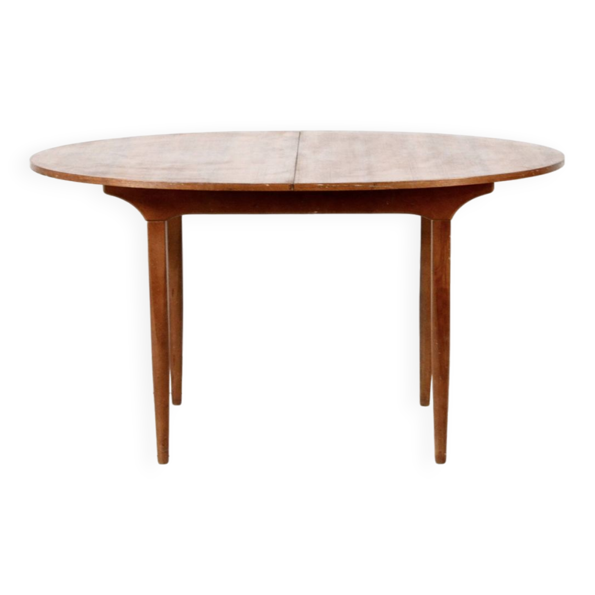 Midcentury oblong teak extending table