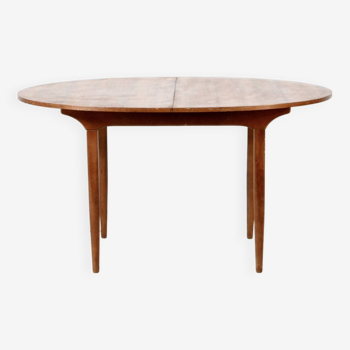Midcentury oblong teak extending table