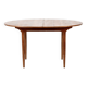 Midcentury oblong teak extending table