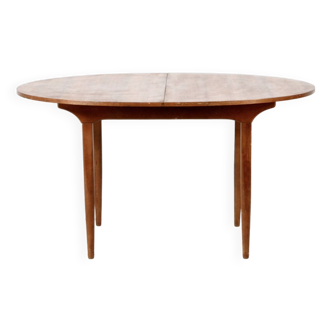 Midcentury oblong teak extending table