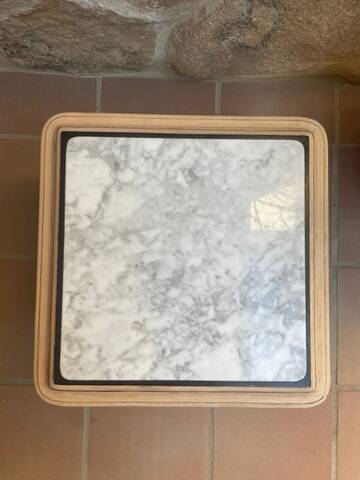 Marble side coffee table