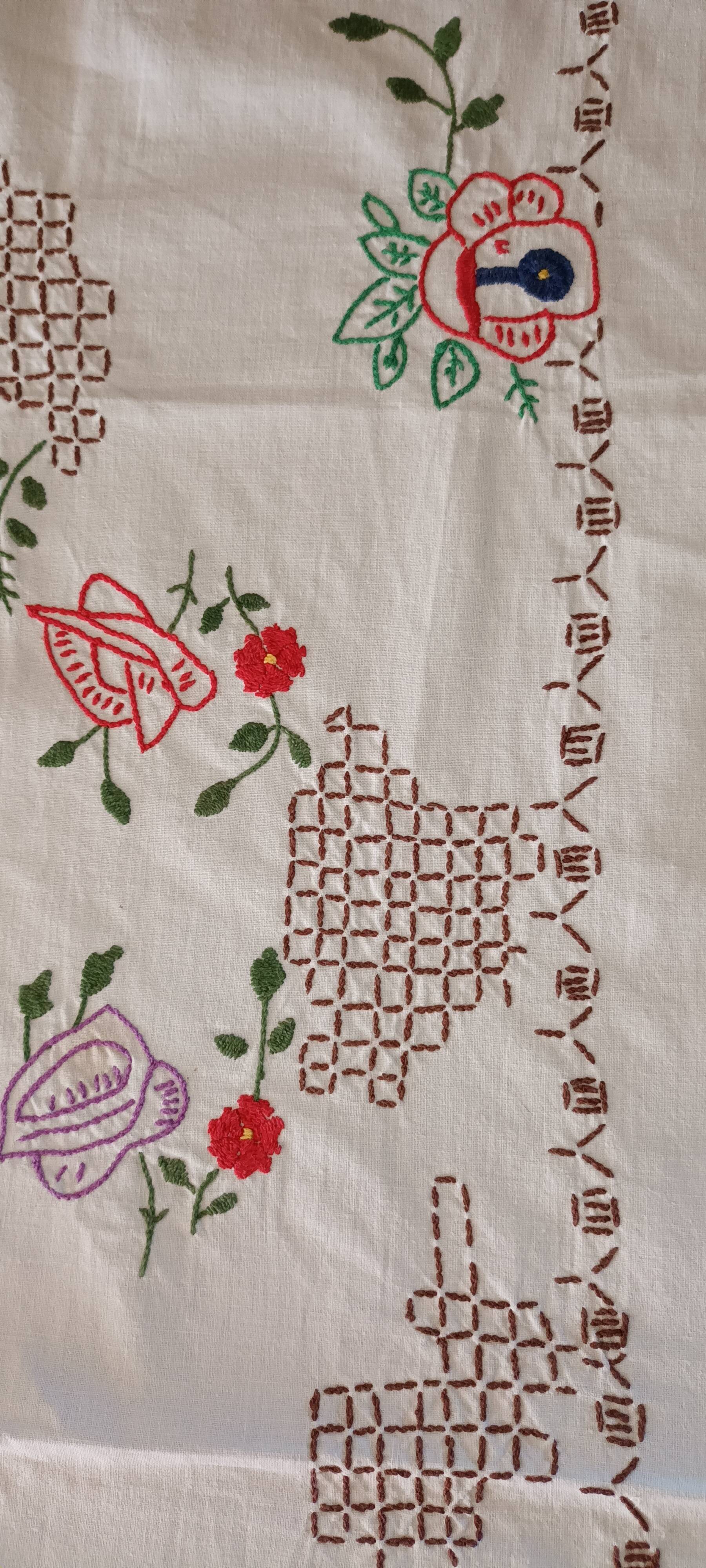 Embroidered tablecloth